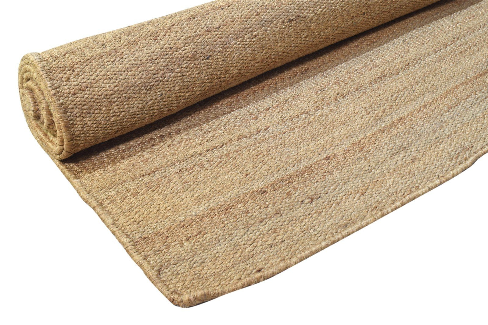 Jute Brown Rug 9' X 12' Modern Hand Woven Scandinavian Solid Extra Large Carpet 7864935284885