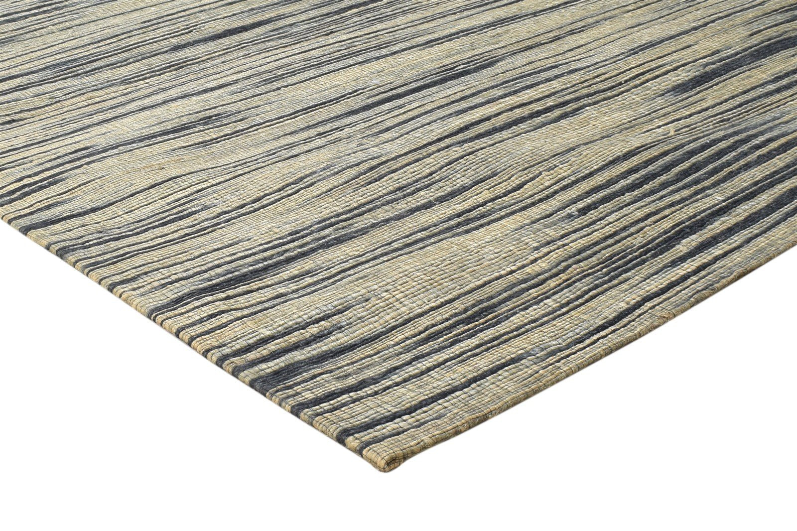 Jute Charcoal Rug 5X8 Modern Jacquard Loom Bohemian Abstract Room Size Carpet 7864472666261