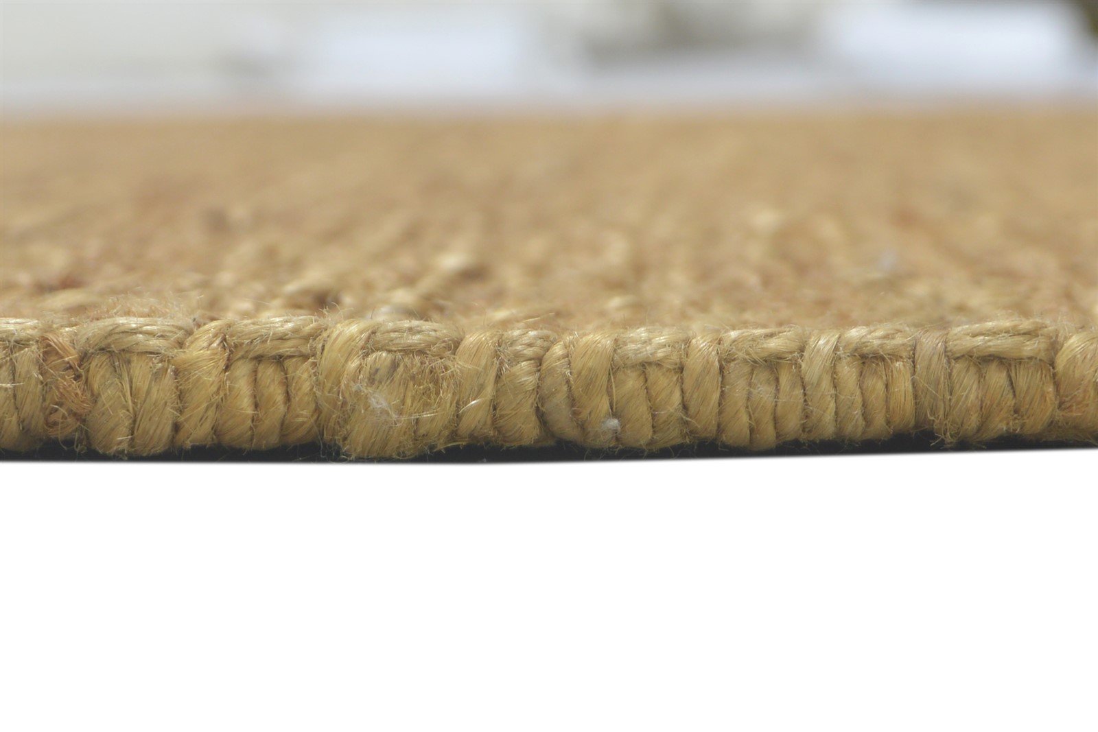 Jute Gold Rug 5' X 8' Modern Hand Knotted Scandinavian Solid Room Size Carpet 7860699234453