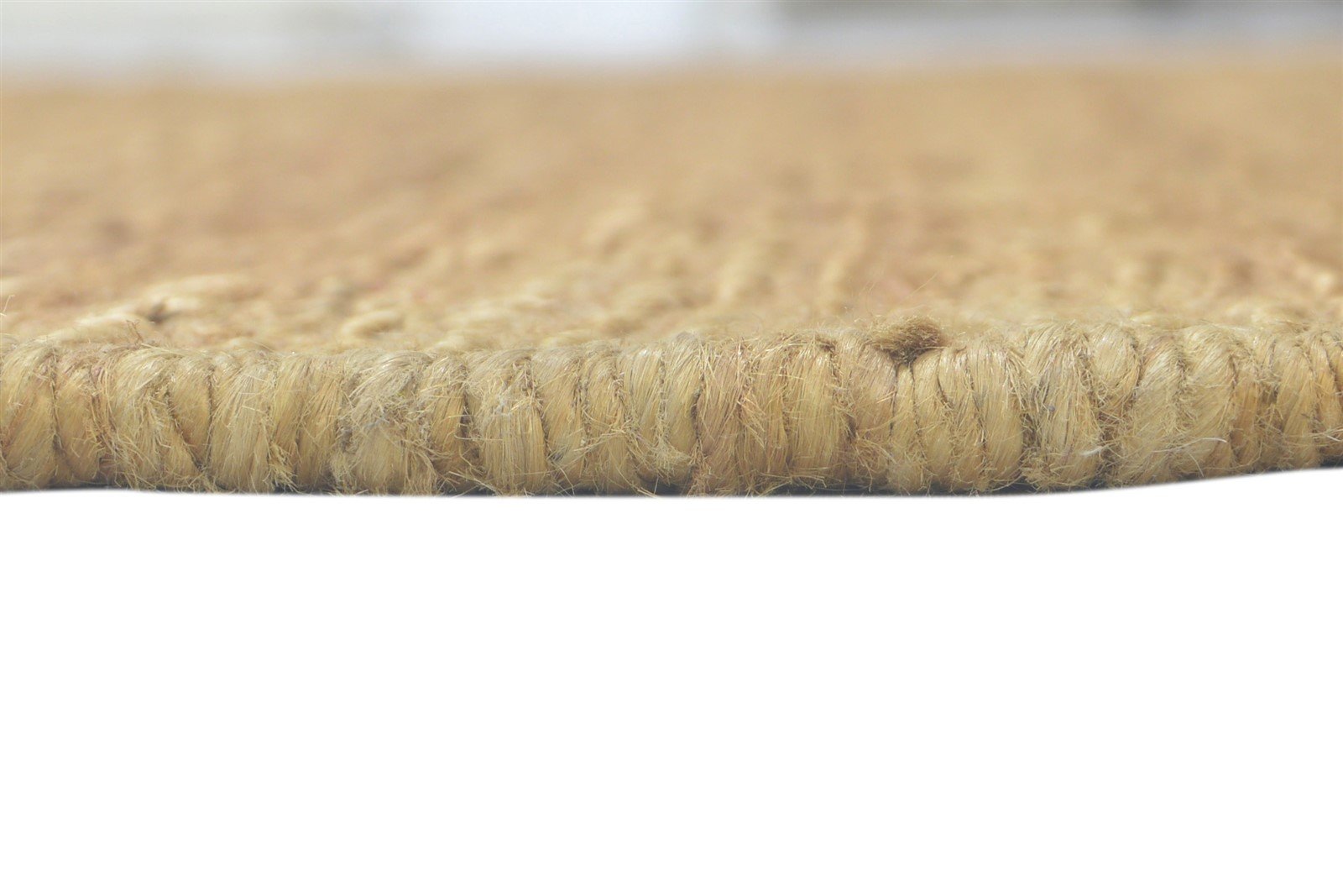 Jute Gold Rug 5' X 8' Modern Hand Knotted Scandinavian Solid Room Size Carpet 7860699660437