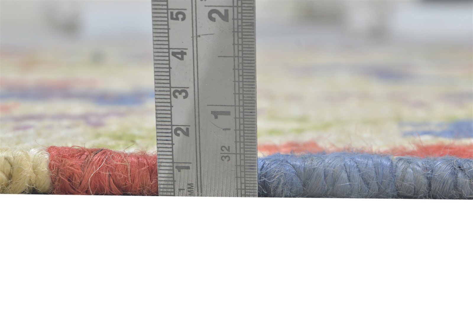 Jute Multi Color Rug 5' X 8' Modern Dhurrie Bohemian Damask Room Size Carpet 7864155635861