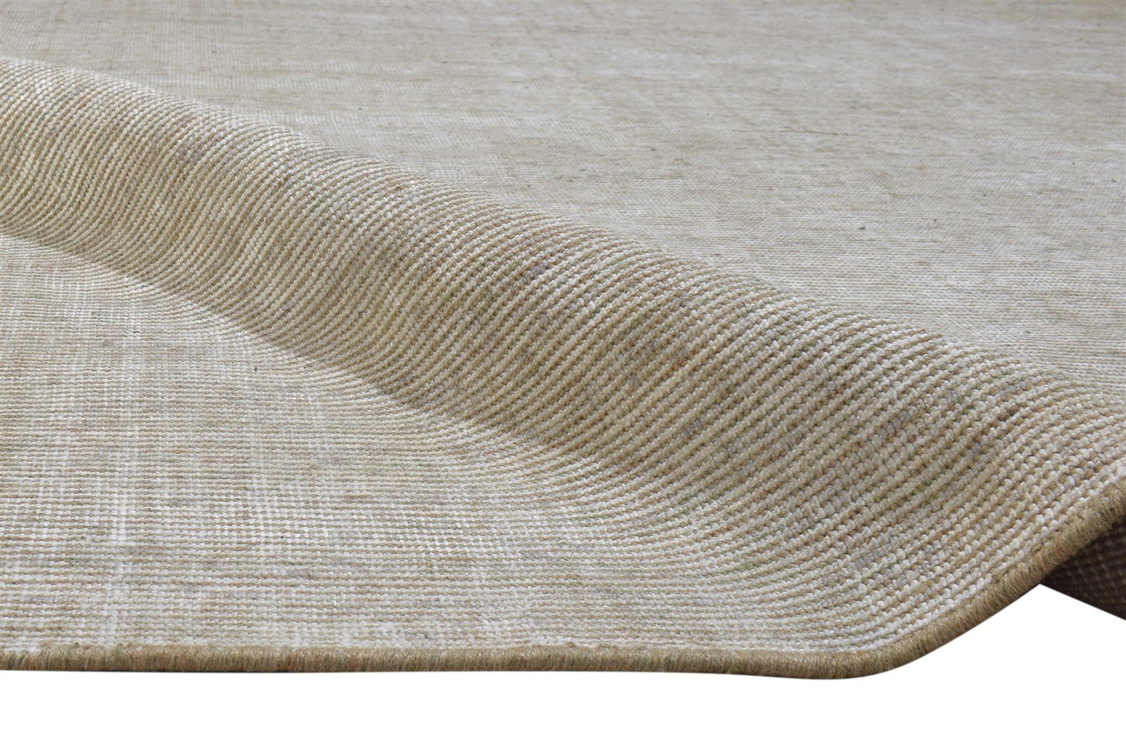 Jute / Silk Grey Rug 8' X 10' Modern Handloom Scandinavian Solid Large Carpet 7864181063829