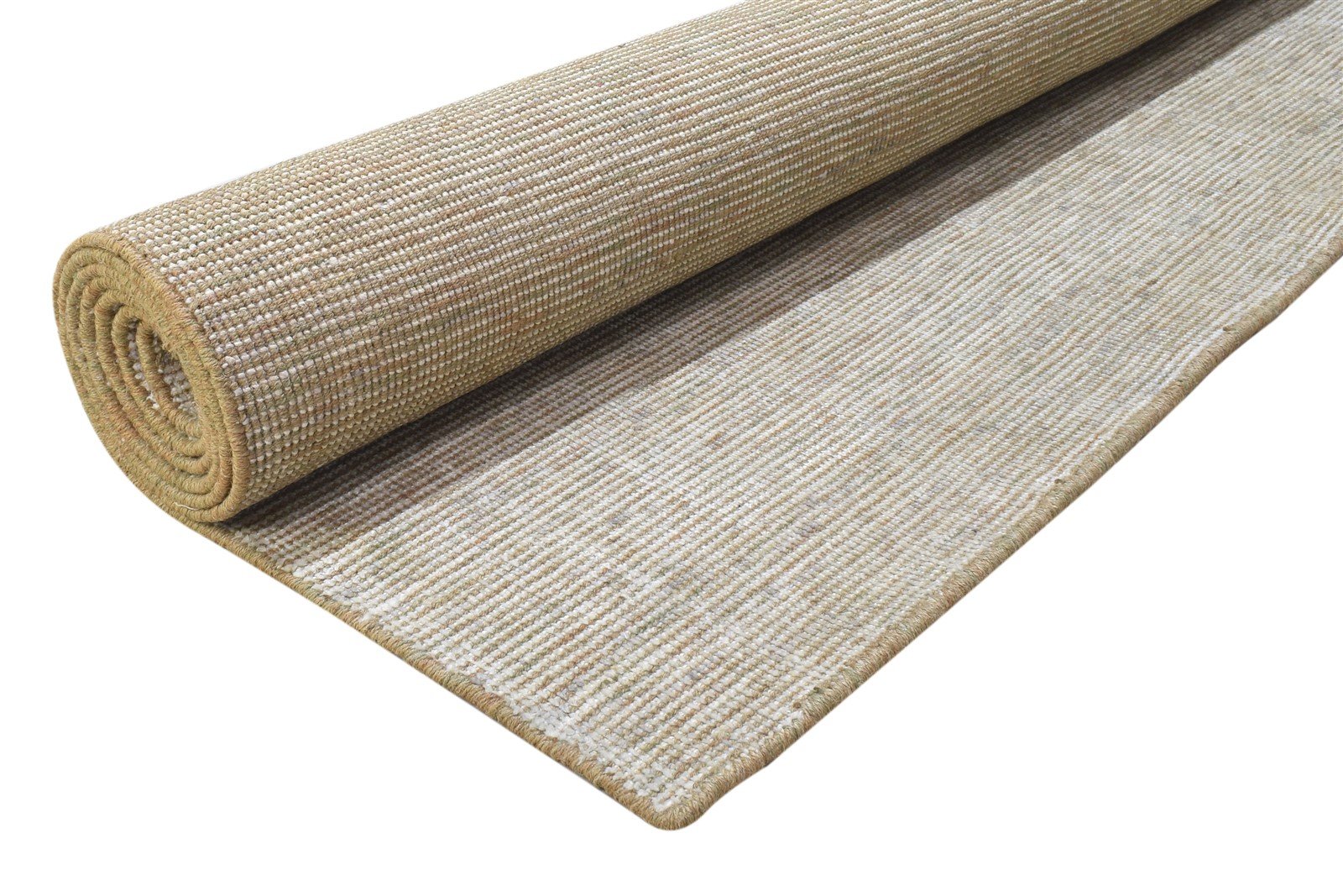 Jute / Silk Grey Rug 8' X 10' Modern Handloom Scandinavian Solid Large Carpet 7864181063829