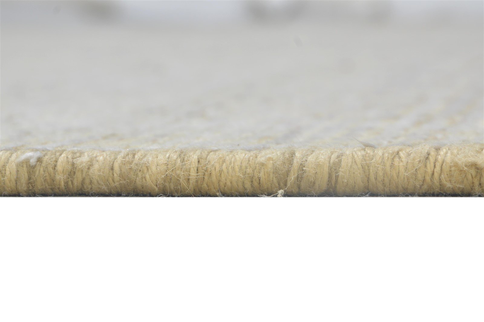 Jute / Silk Sand Rug 6X9 Modern Hand Woven Scandinavian Solid Room Size Carpet 7864180080789