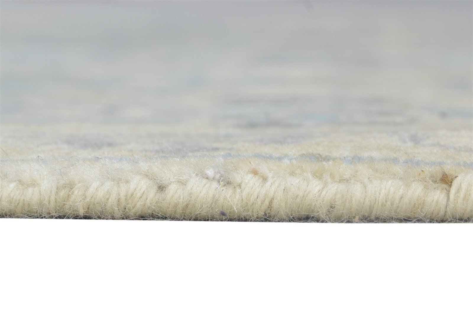 Kristien Hand Knotted Cream Wool Rug 4' X 6' Persian Kashan Oriental   7865115312277