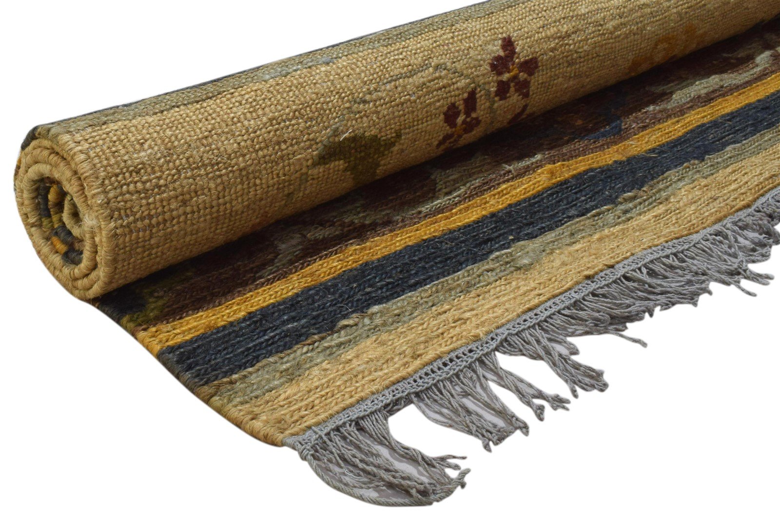 Kylen Jute Beige Rug 5' X 8' Persian Hand Knotted Oushak Oriental   7860698906773