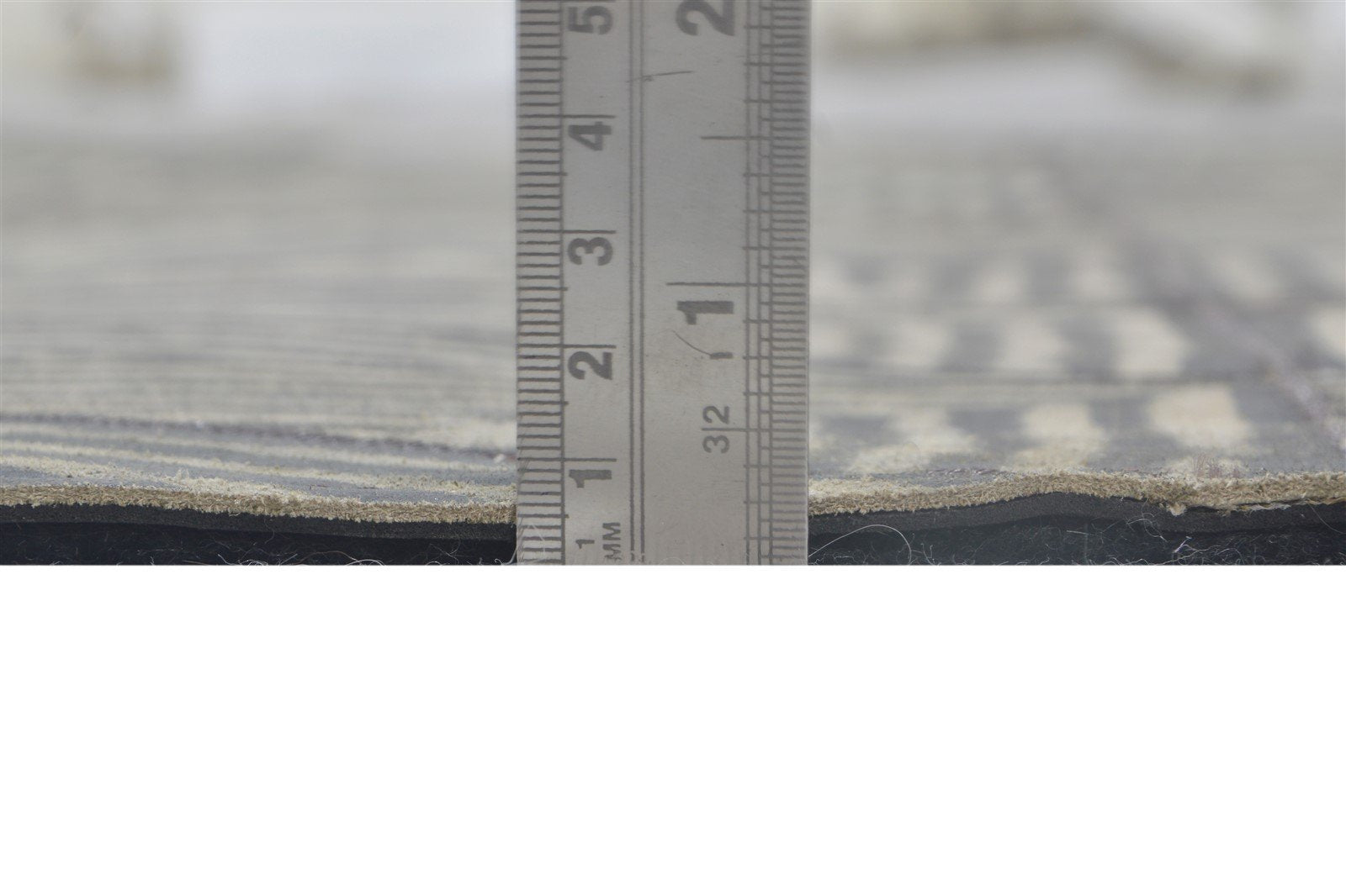 Leather Charcoal Rug 5X8 Modern Hand Woven Moroccan Geometric Room Size Carpet 7864784650389