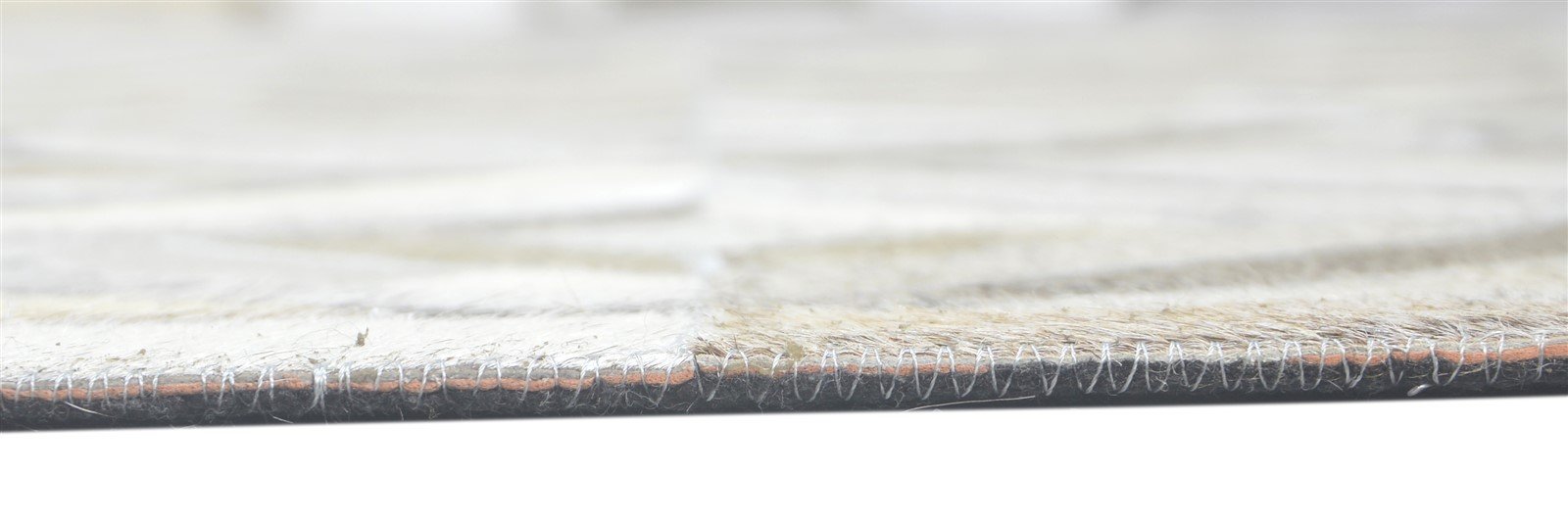 Leather Grey Rug 6' X 9' Modern Hand Woven Scandinavian Diamond Room Size Carpet 7860682129557