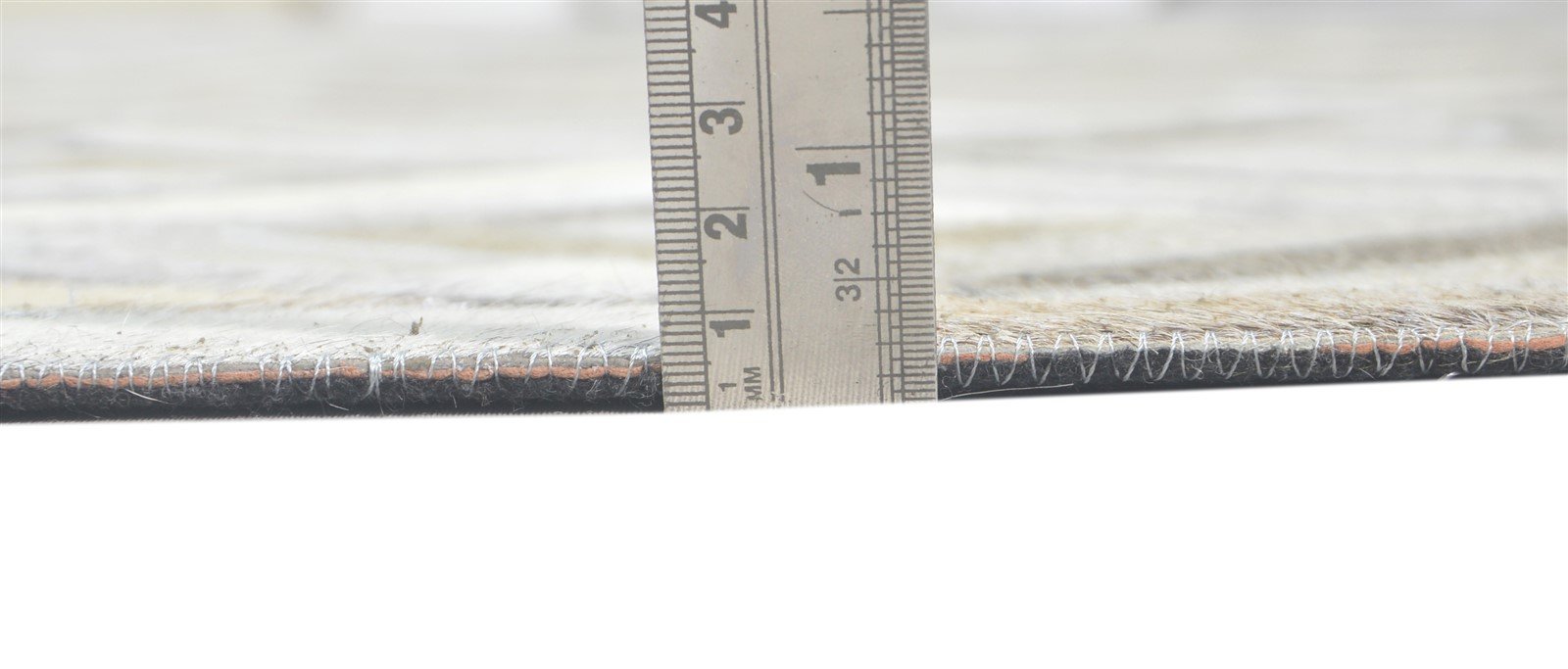 Leather Grey Rug 6' X 9' Modern Hand Woven Scandinavian Diamond Room Size Carpet 7860682129557