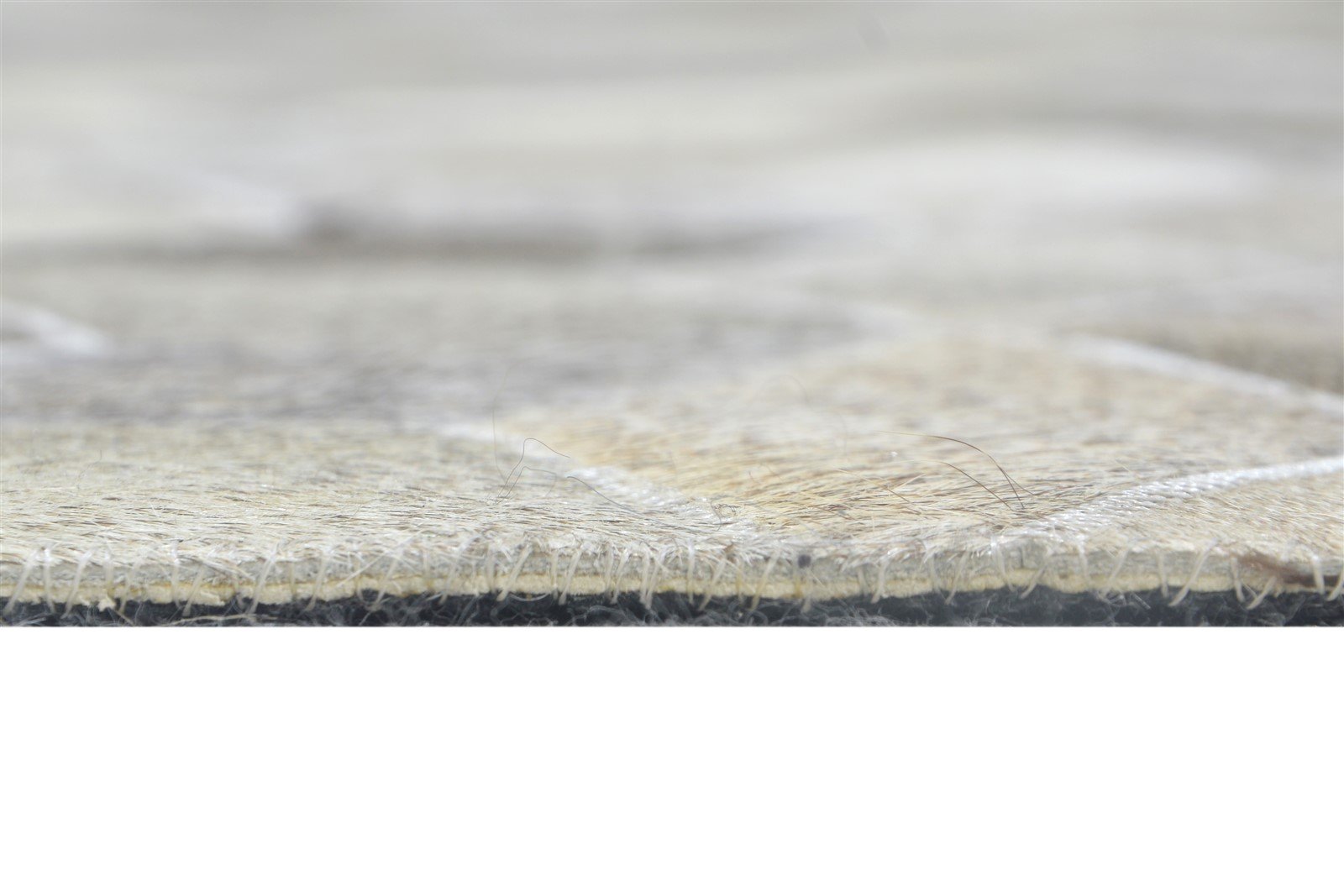 Leather Grey Rug 8' X 10' Modern Hand Woven Scandinavian Geometric Large Carpet 7864783274133