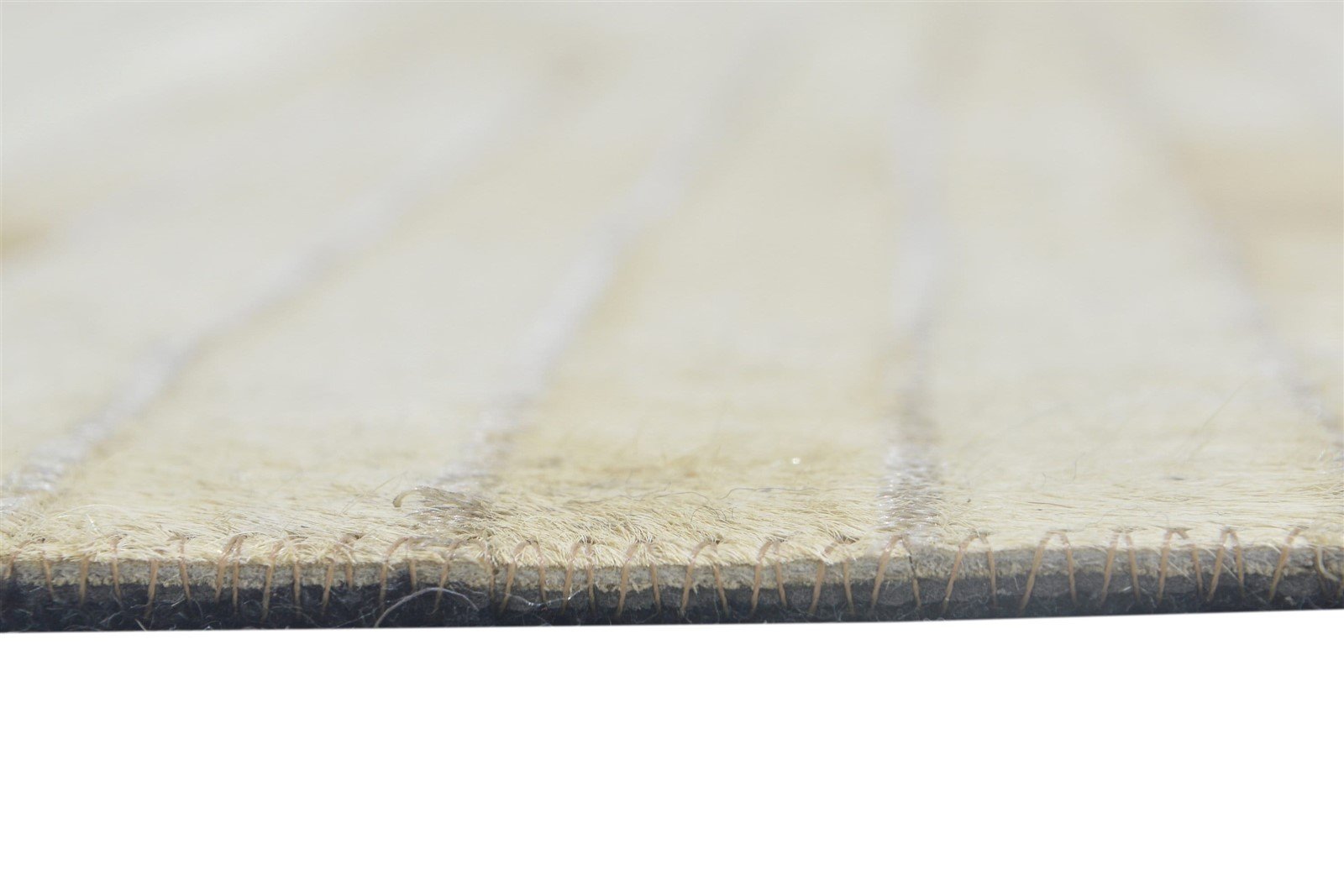 Leather Rug Brown / ivory Striped, Cowhide Rug, Patchwork Rug, Large Modern Area Rug Carpet 8620216025237