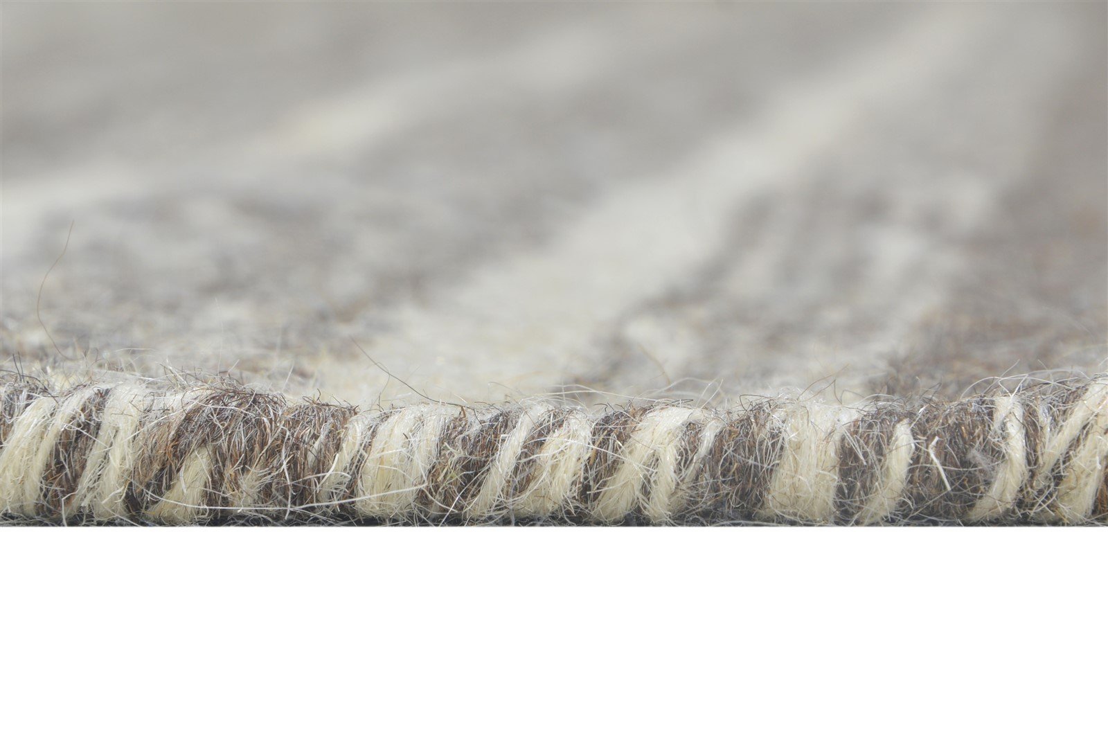 Liane Wool Brown Rug 7' X 7' Modern Dhurrie Scandinavian Tribal 7864935776405