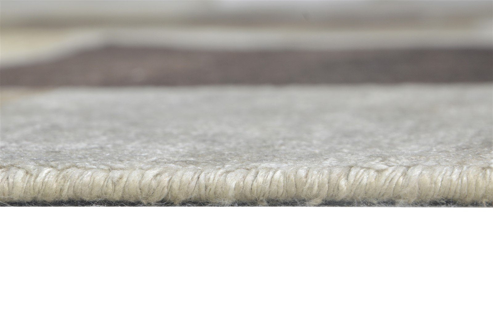 Merrie 6X9 Rug Silk Brown Modern Hand Knotted Scandinavian Geometric 7865067208853