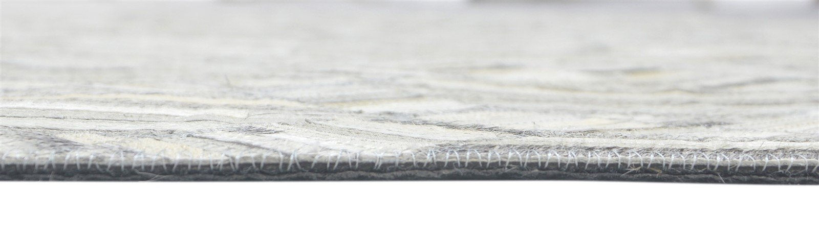 Modern Cowhide Rug, Large Patchwork Leather Rug, Grey Area Rug Carpet 8620216713365