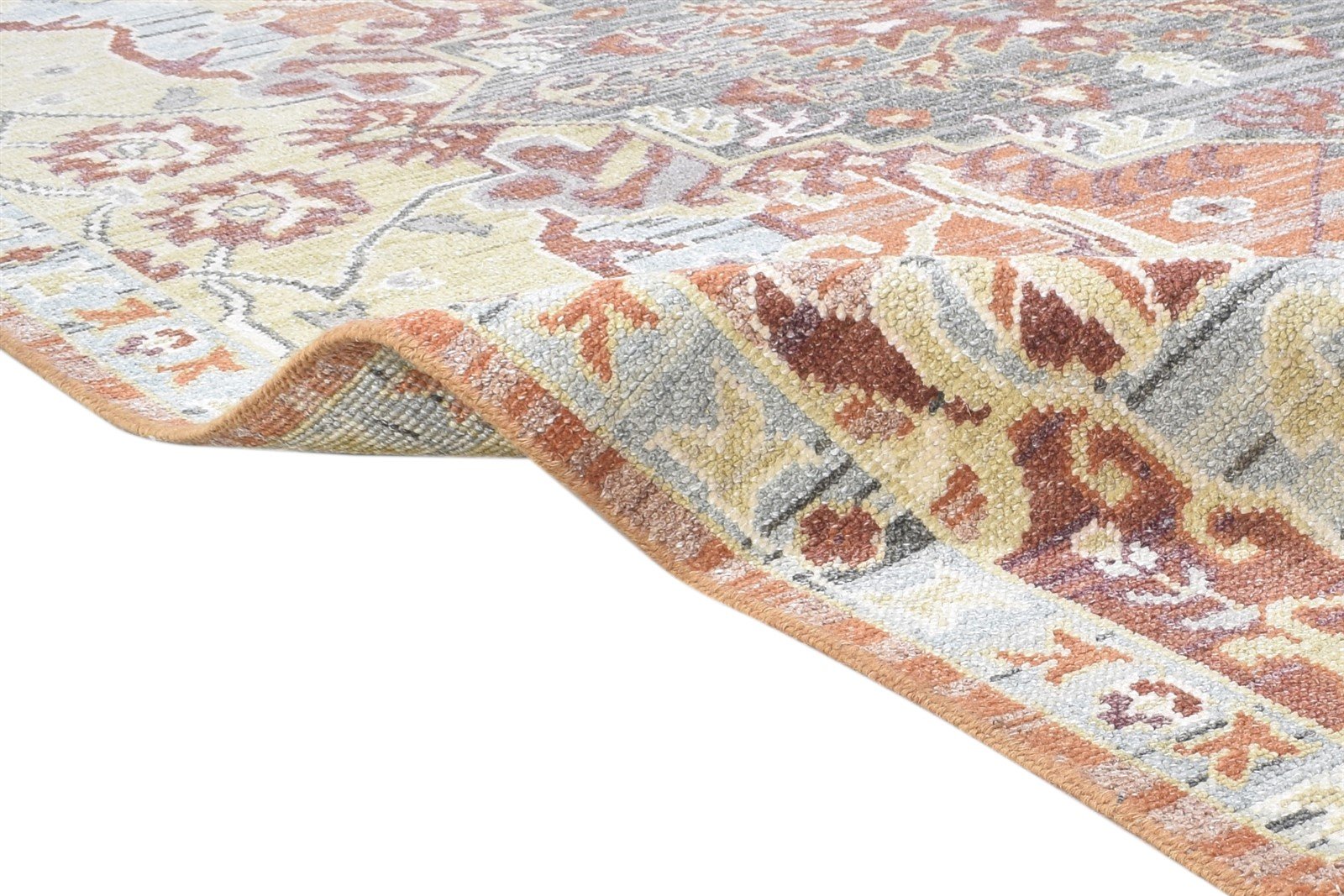 Rhetta Multi Color Silk Rug 6X9 Persian Hand Knotted Kazak Oriental 7864798085269