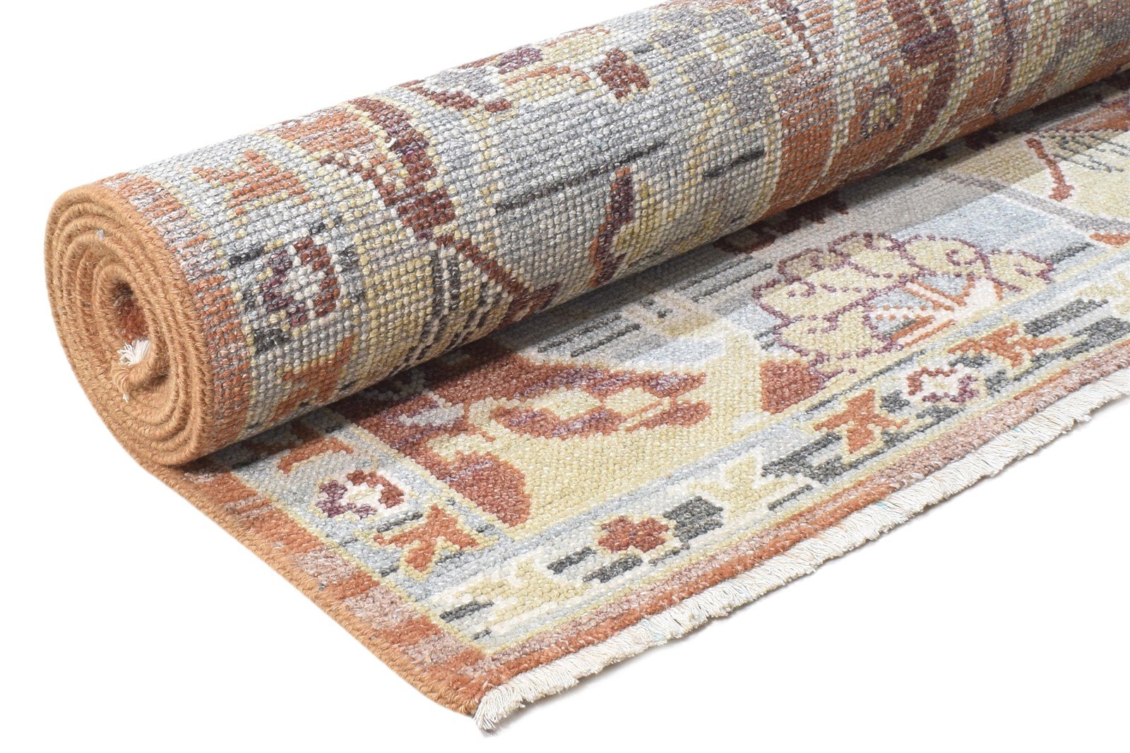 Rhetta Multi Color Silk Rug 6X9 Persian Hand Knotted Kazak Oriental 7864798085269