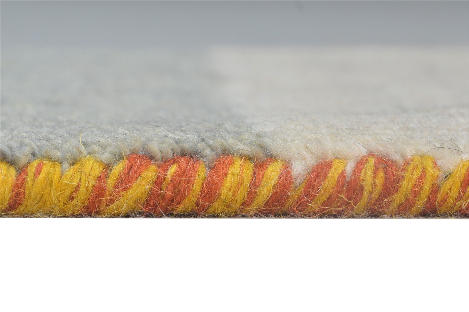 Multi Color Wool Rug 1' X 2' Modern Hand Knotted American Striped Small Carpet 7865185206421