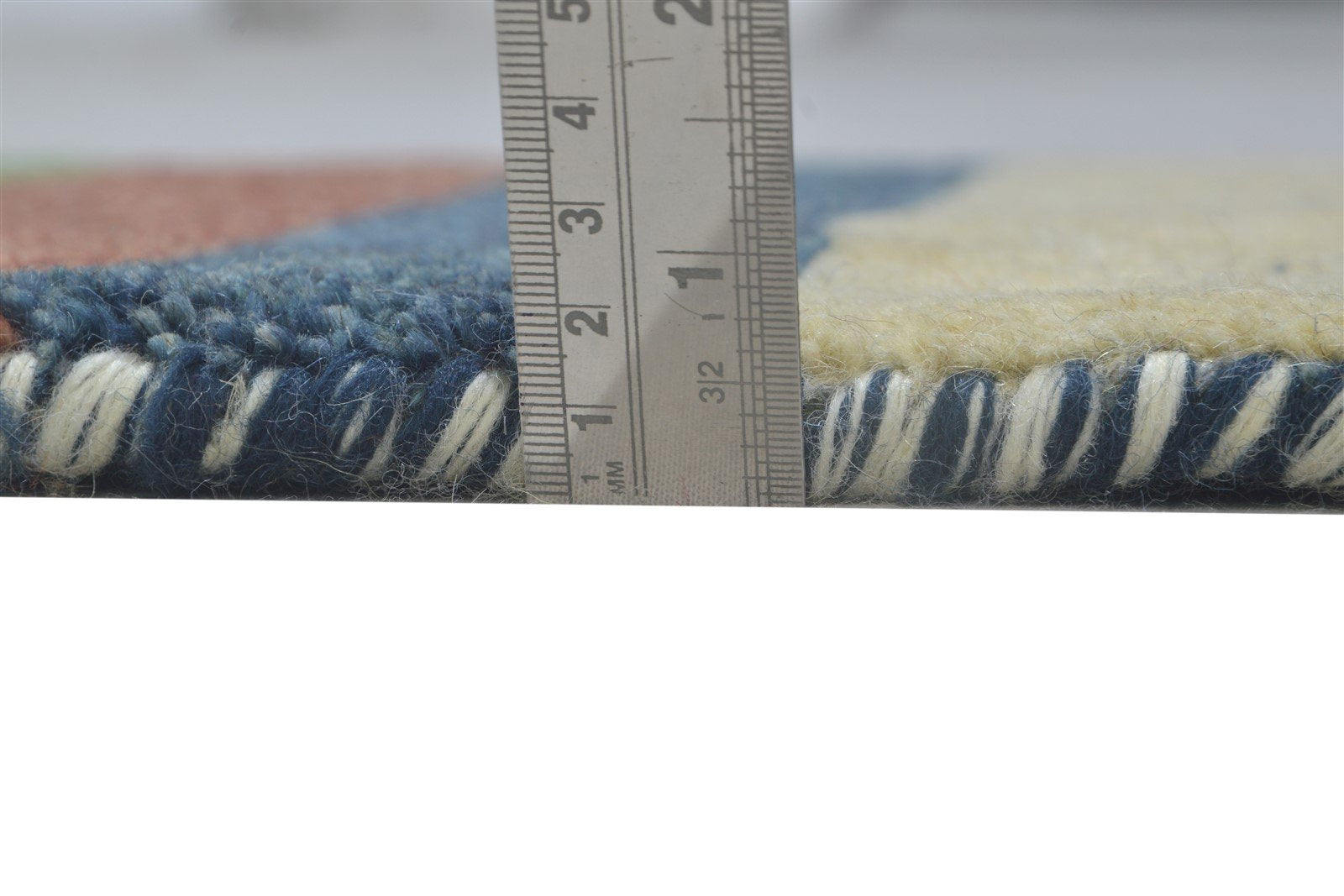 Multi Color Wool Rug 1X2 Persian Hand Knotted Gabbeh Southwestern Small Carpet 7864204296341