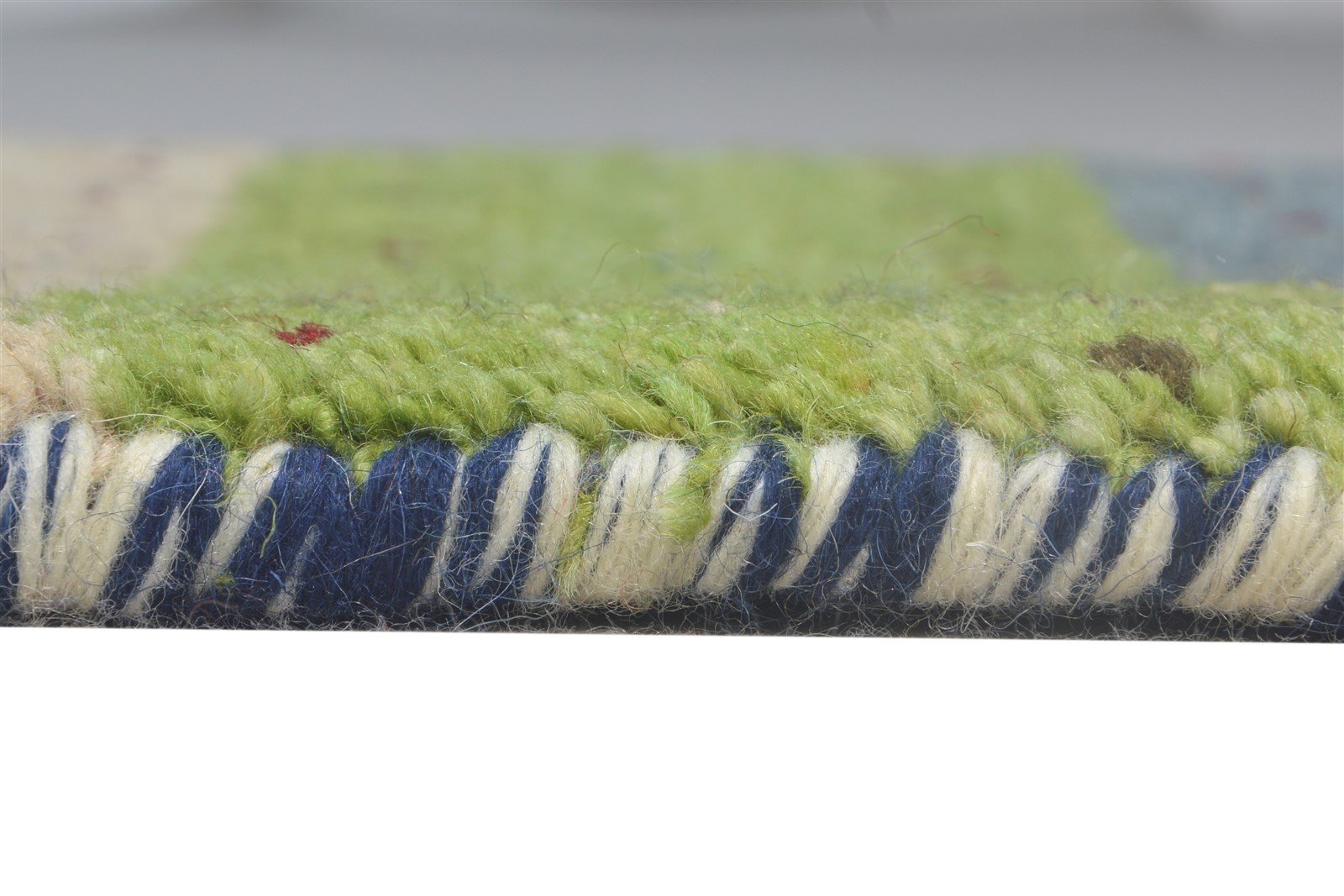 Multi Color Wool Rug 1X2 Persian Hand Knotted Southwestern Tribal Small Carpet 7865181077653