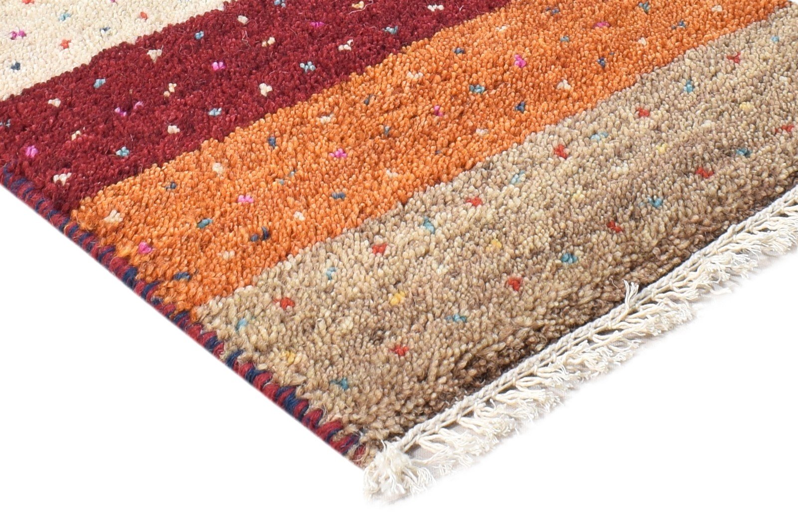 Multi Color Wool Rug 1X2 Southwestern Hand Knotted American Tribal Small Carpet 7865057542293