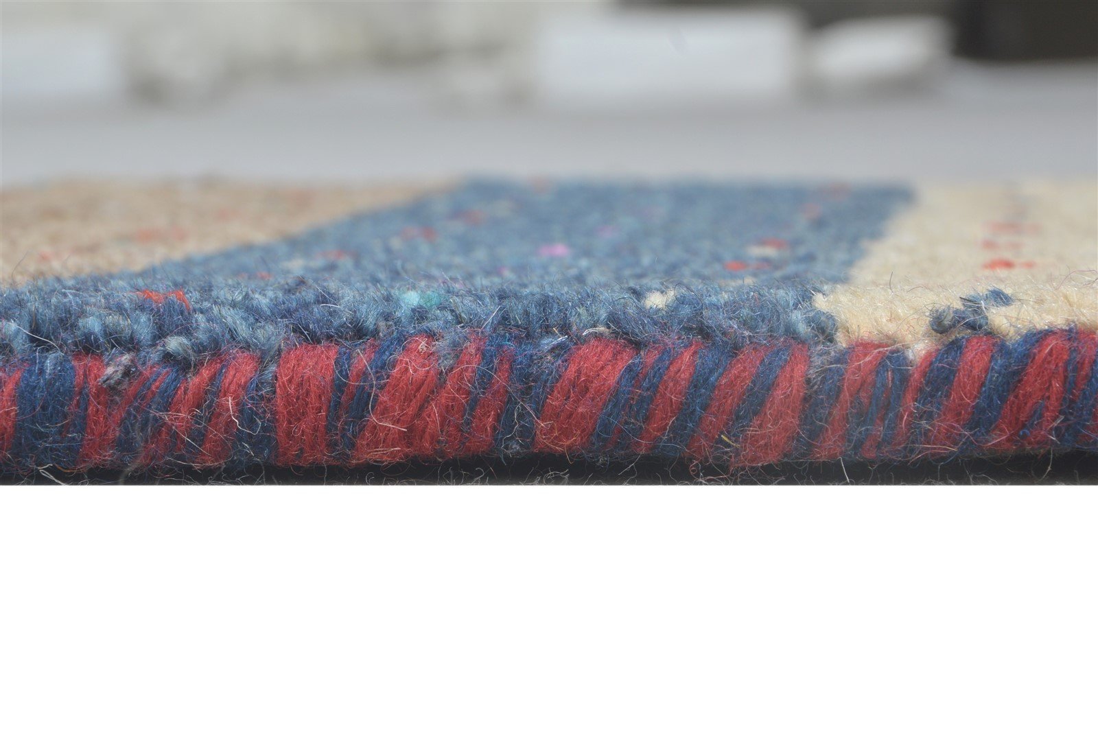 Multi Color Wool Rug 1X2 Southwestern Hand Knotted American Tribal Small Carpet 7865057542293