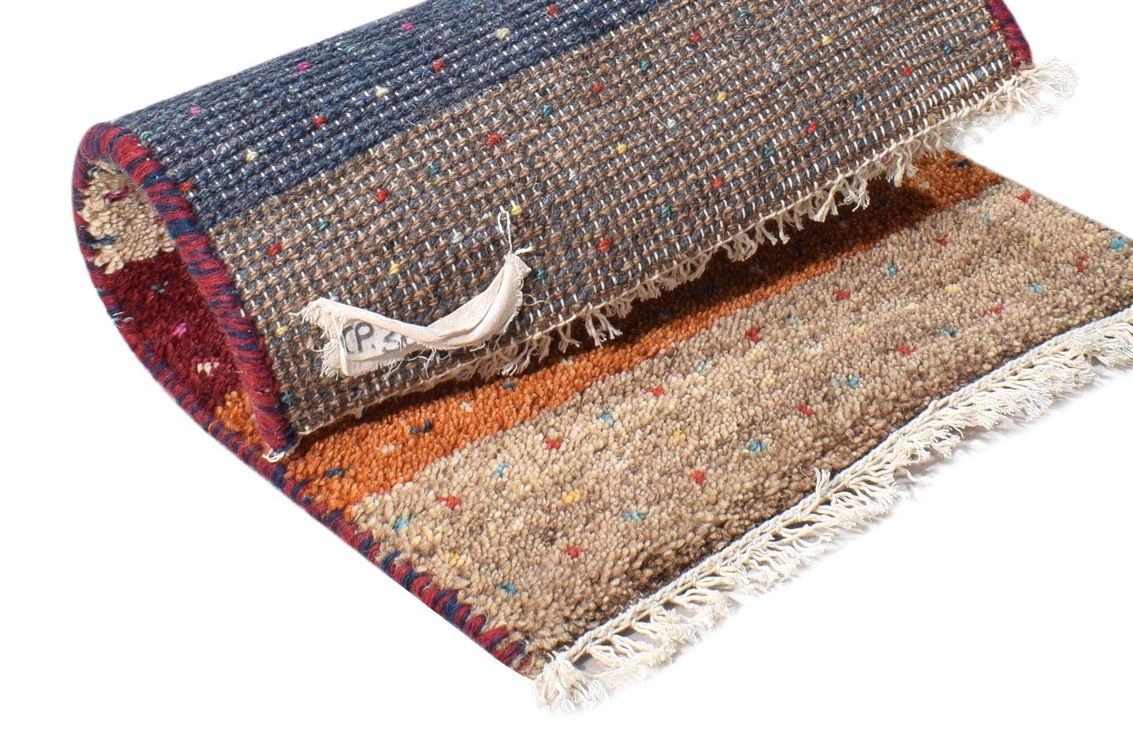 Multi Color Wool Rug 1X2 Southwestern Hand Knotted American Tribal Small Carpet 7865057542293