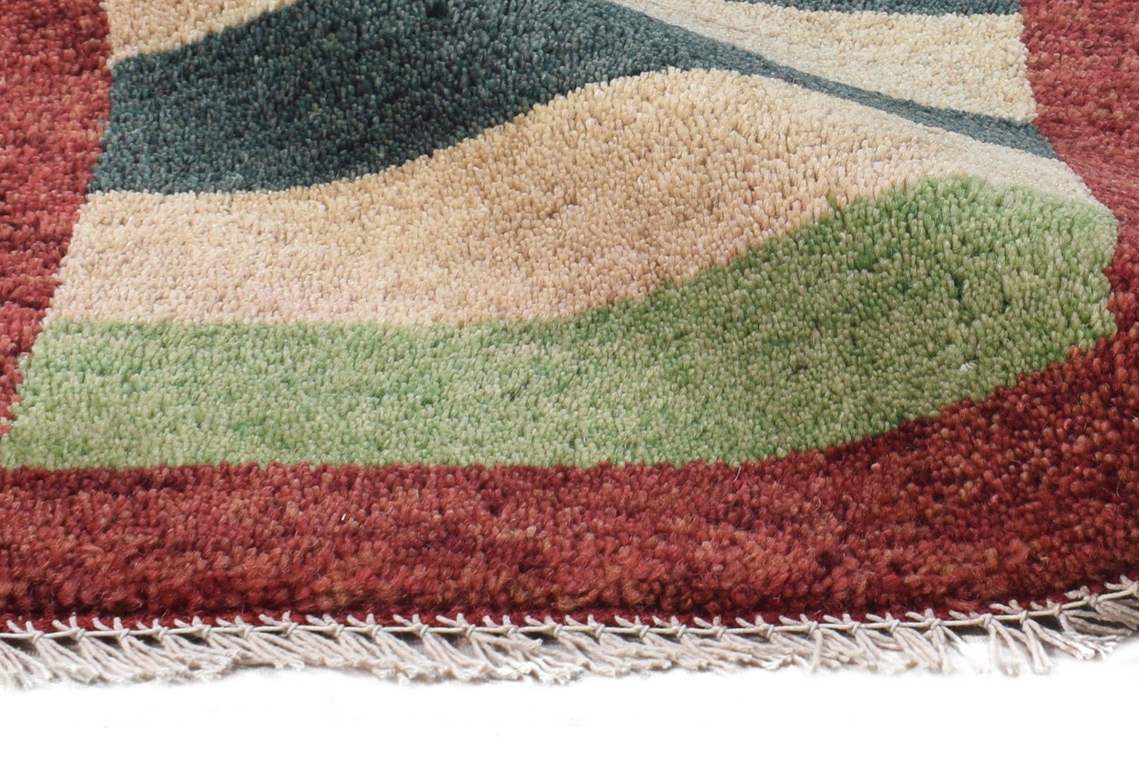 Multi Color Wool Rug 1X2 Southwestern Hand Knotted Gabbeh Tribal Small Carpet 7865096372373