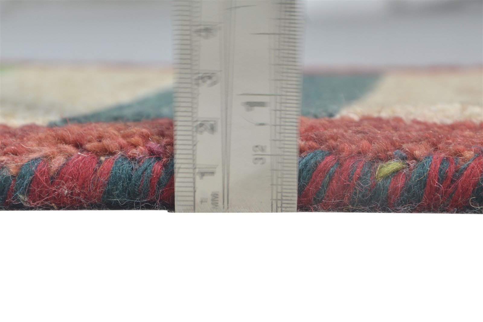 Multi Color Wool Rug 1X2 Southwestern Hand Knotted Gabbeh Tribal Small Carpet 7865096372373