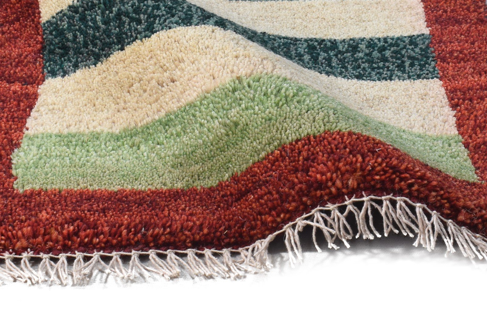 Josi Multi Color Wool Rug 1X2 Tribal Hand Knotted Gabbeh Southwestern 7864505335957