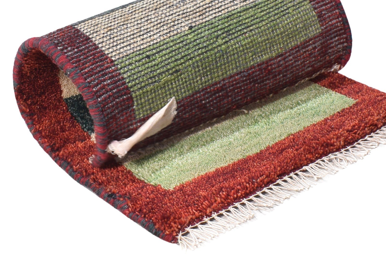 Josi Multi Color Wool Rug 1X2 Tribal Hand Knotted Gabbeh Southwestern 7864505335957
