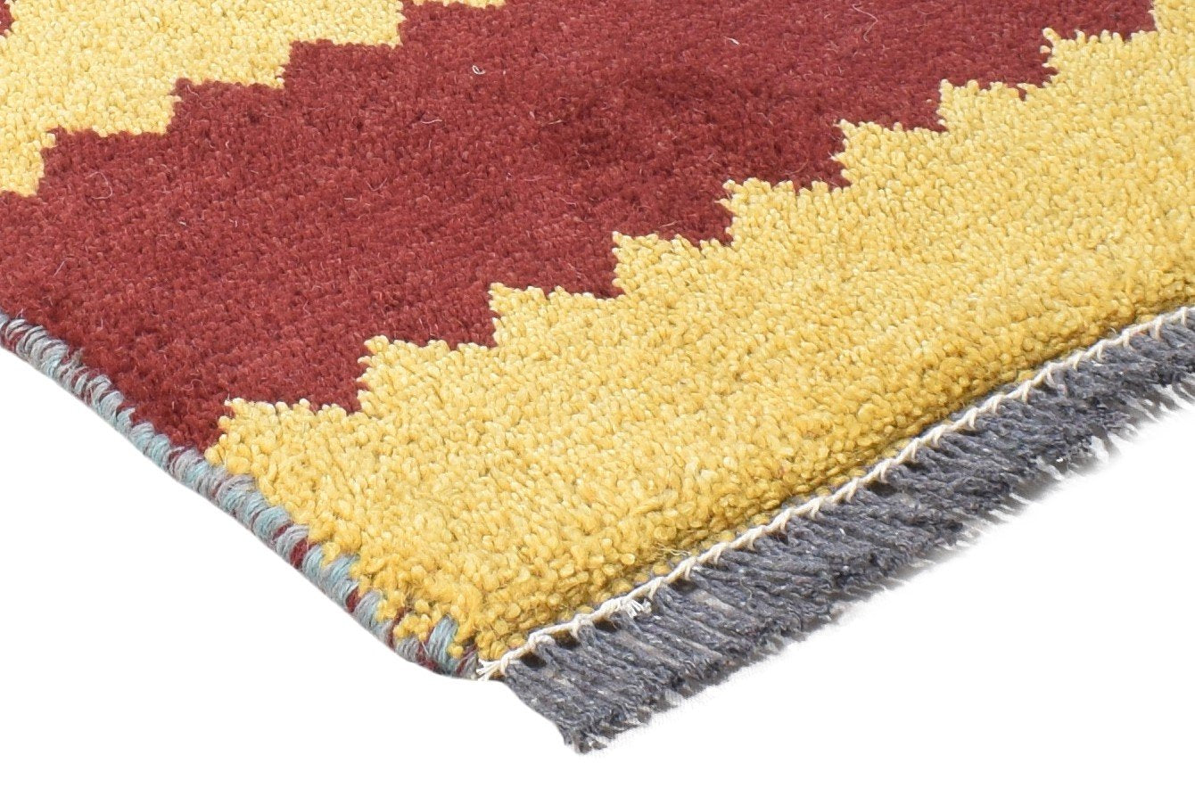 Multi Color Wool Rug 1X2 Tribal Hand Knotted Gabbeh Southwestern Small Carpet 7864504418453