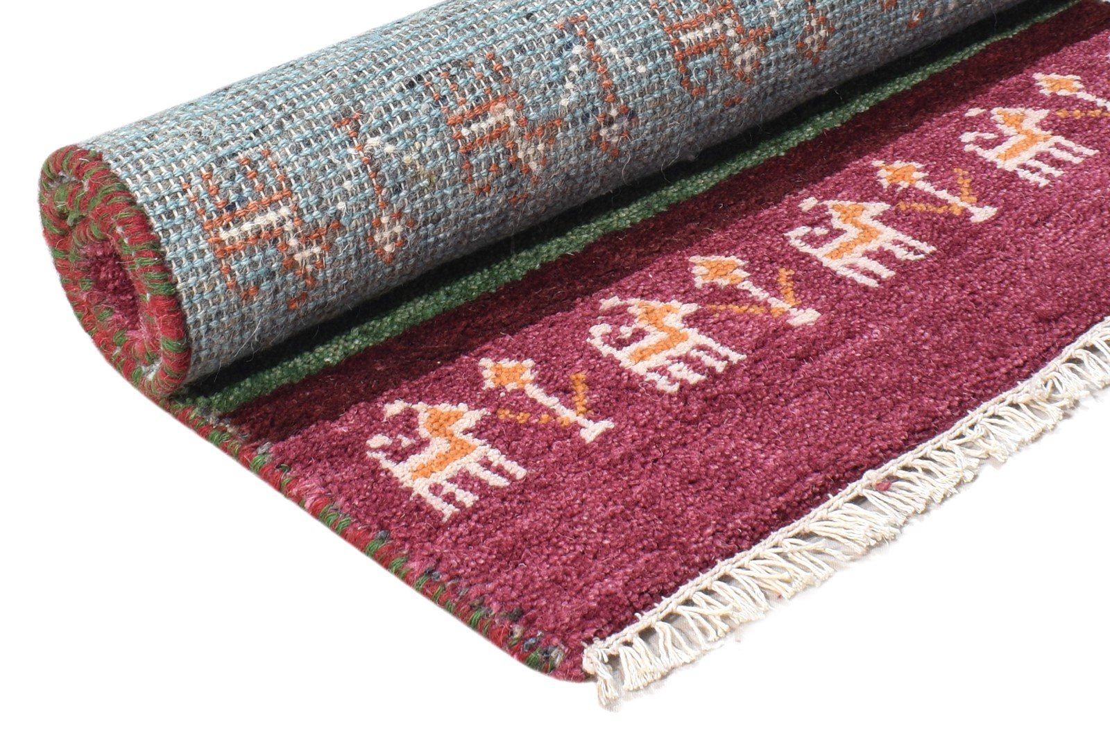 Multi Color Wool Rug 2X3 Southwestern Hand Knotted American Tribal Small Carpet 7865051971733