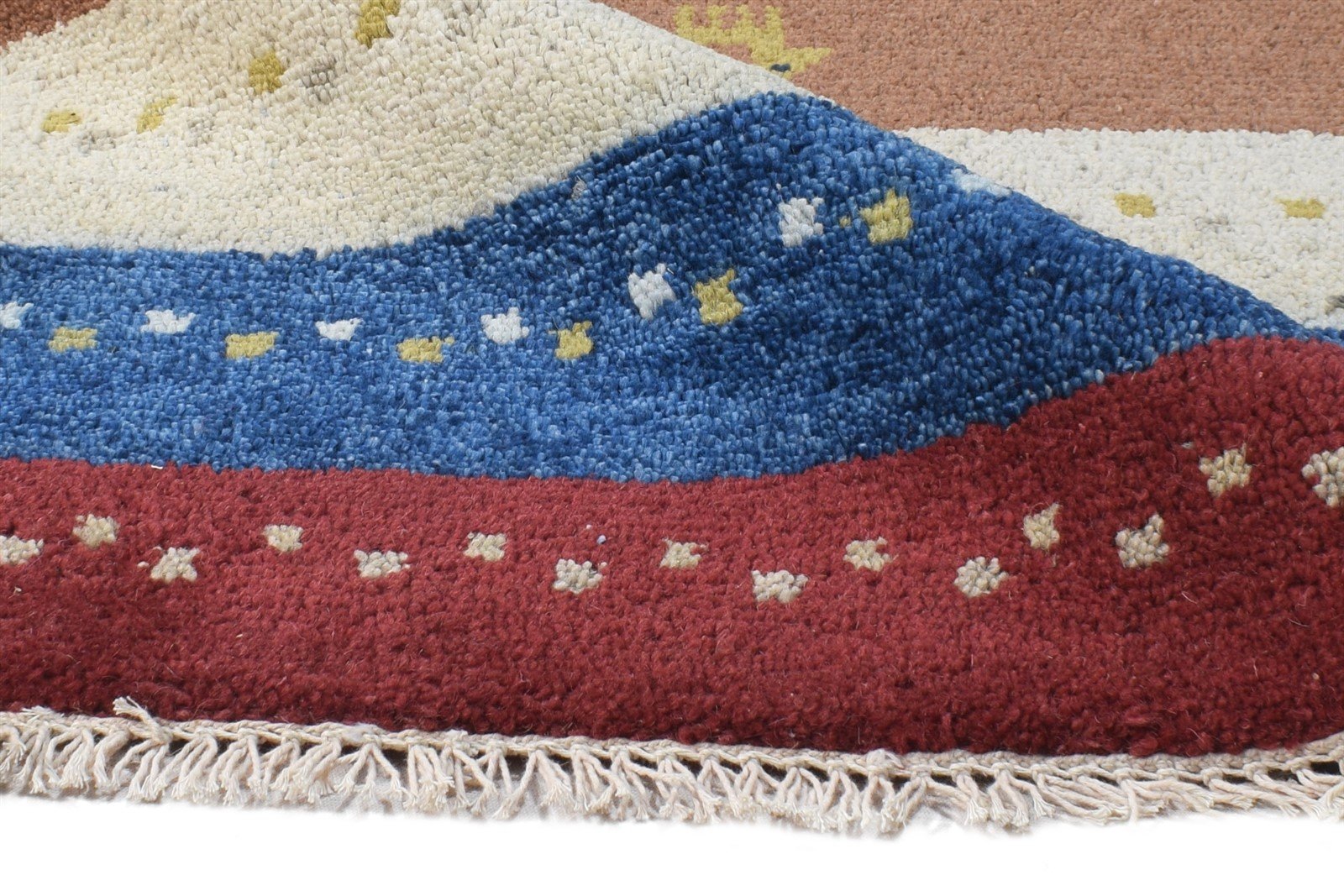 Multi Color Wool Rug 2X3 Southwestern Hand Knotted American Tribal Small Carpet 7865062588565