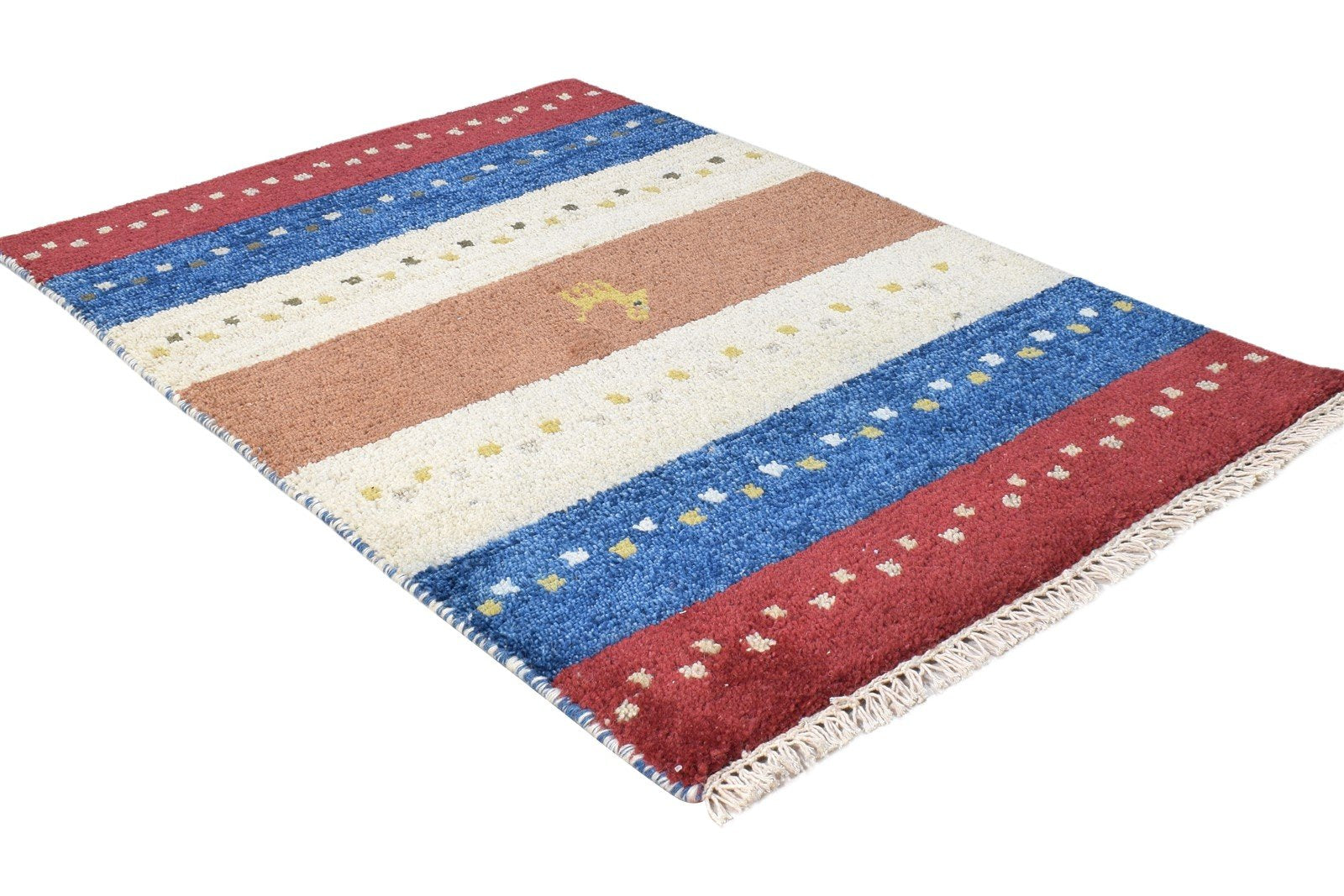 Multi Color Wool Rug 2X3 Southwestern Hand Knotted American Tribal Small Carpet 7865062588565