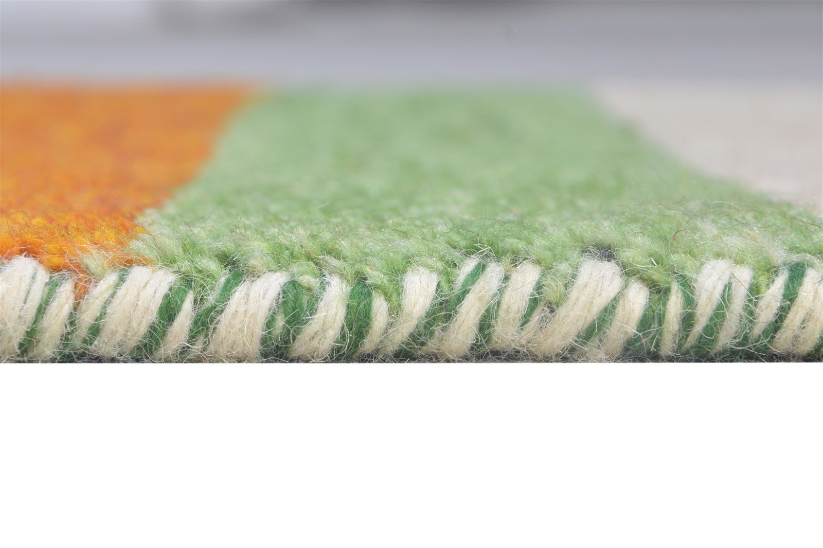 Multi Color Wool Rug 2X3 Southwestern Hand Knotted Gabbeh Striped Small Carpet 7865063407765