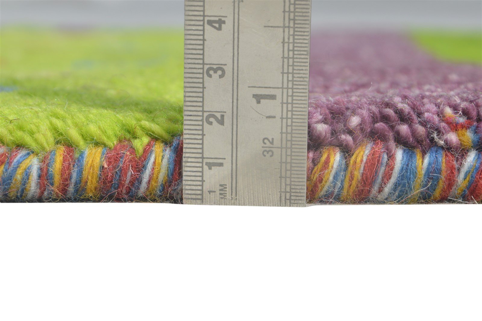 Multi Color Wool Rug 2X3 Tribal Hand Knotted Gabbeh Southwestern Small Carpet 7864510546069
