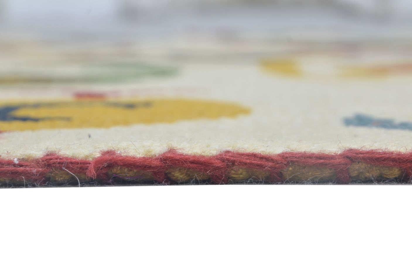 Anet Multi Color Wool Rug 5' X 6' Modern Hand Knotted French Floral 7864874139797