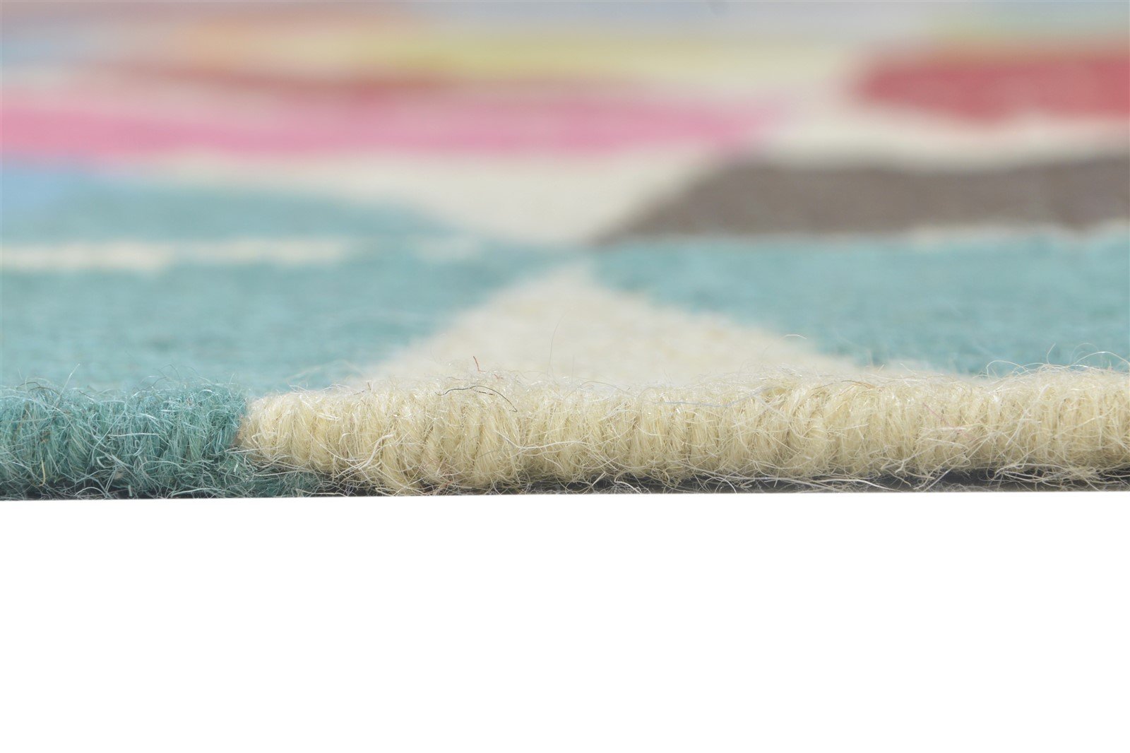 Sande Multi Color Wool Rug 5' X 8' Modern Dhurrie Bohemian Floral 7865049219221
