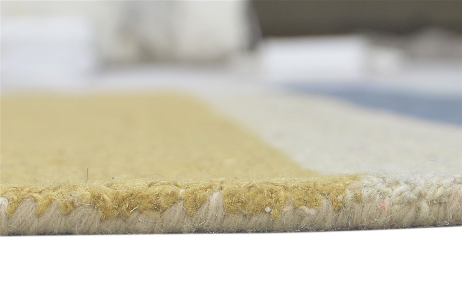 Multi Color Wool Rug 5X8 Modern Hand Tufted Scandinavian Striped Room Size 7860705886357