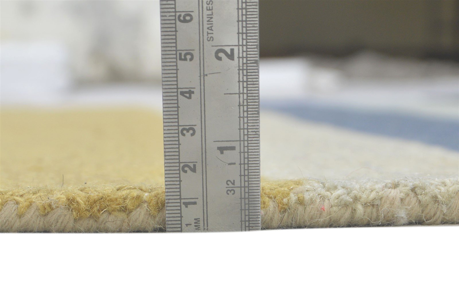 Multi Color Wool Rug 5X8 Modern Hand Tufted Scandinavian Striped Room Size 7860705886357