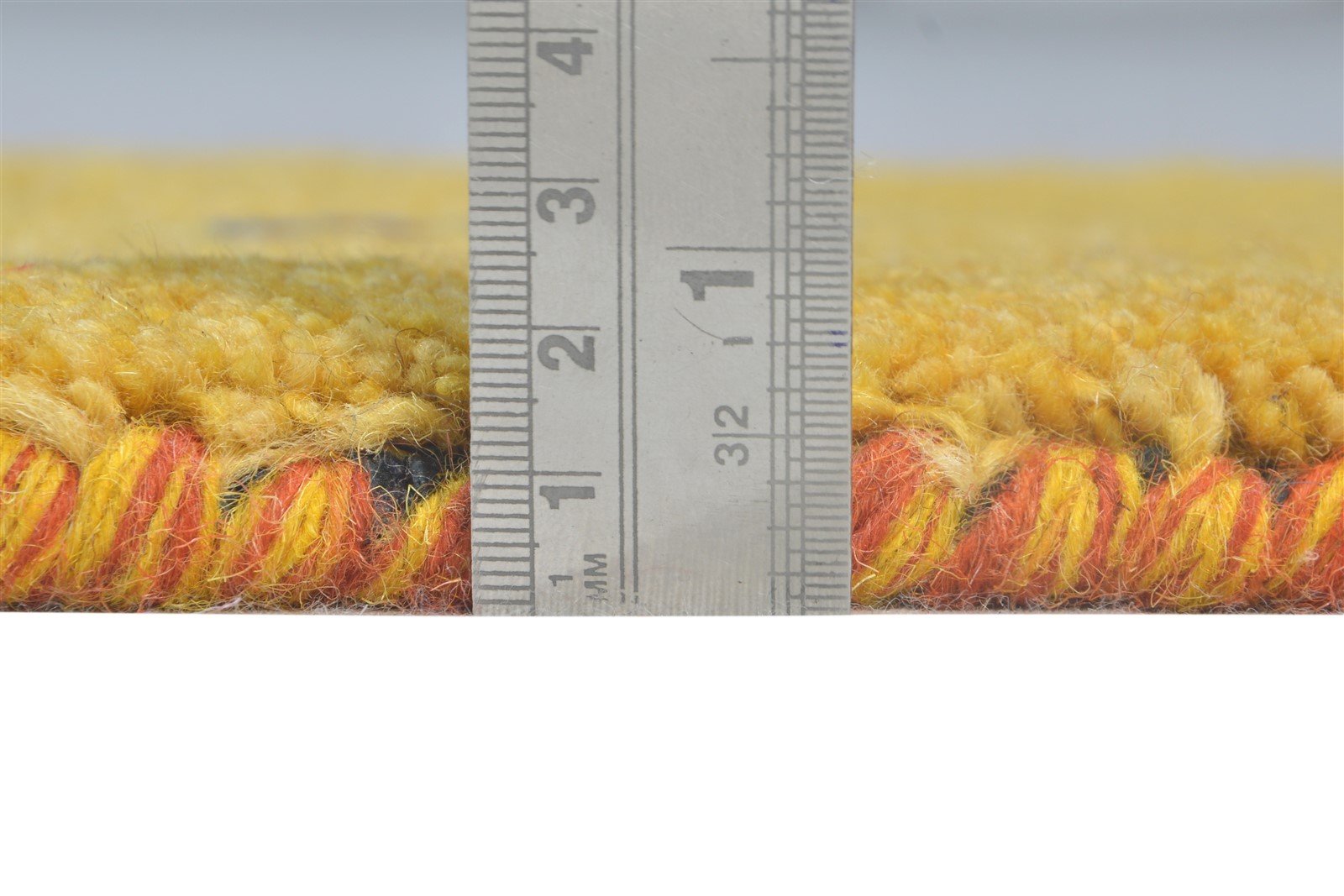 Murielle Gold Wool Rug 1' X 2' Southwestern Hand Knotted American Tribal   7865061408917