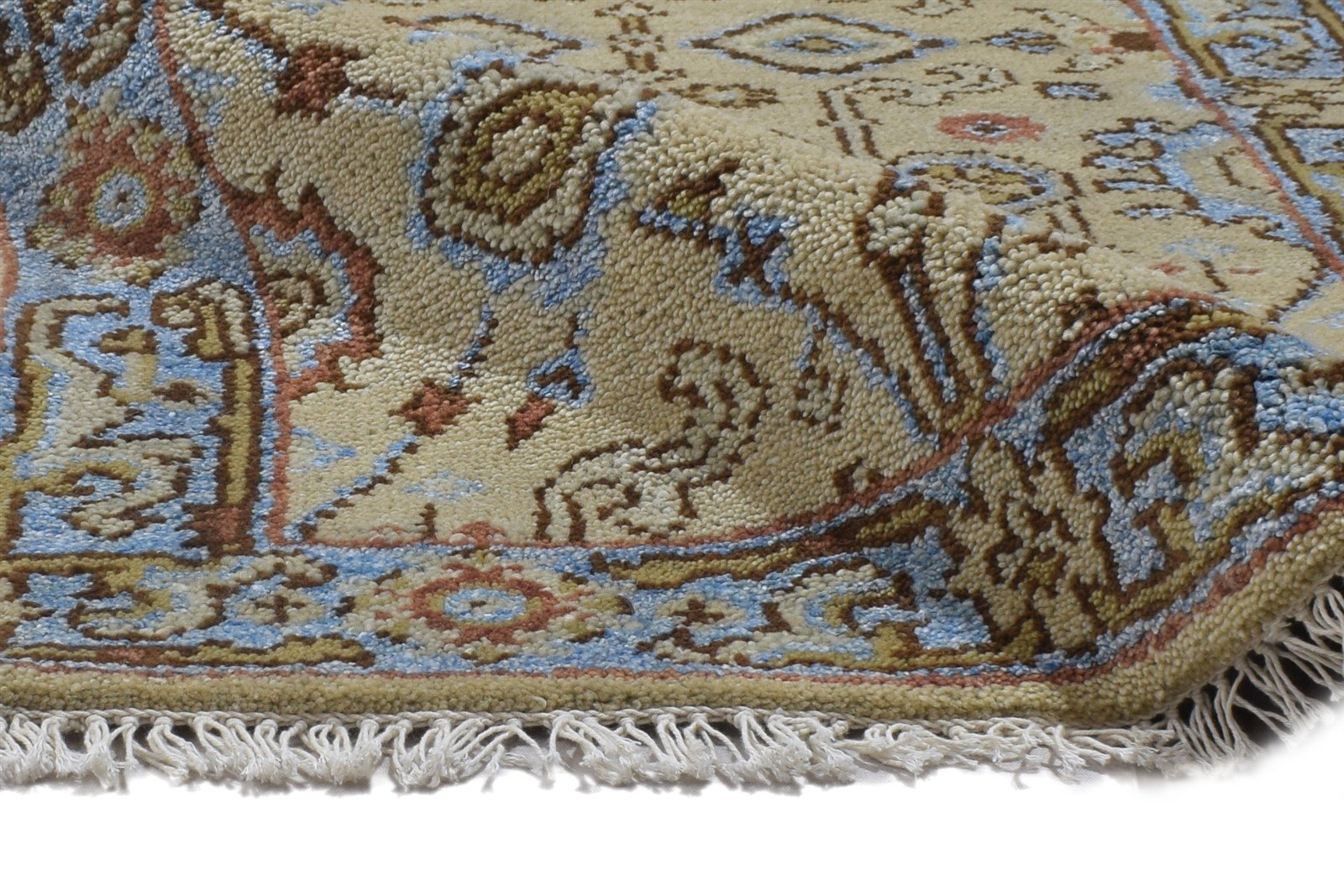 Myrtia Wool Beige Rug 2'6 X 8' Persian Hand Knotted Oushak Oriental Runner   7864830689429