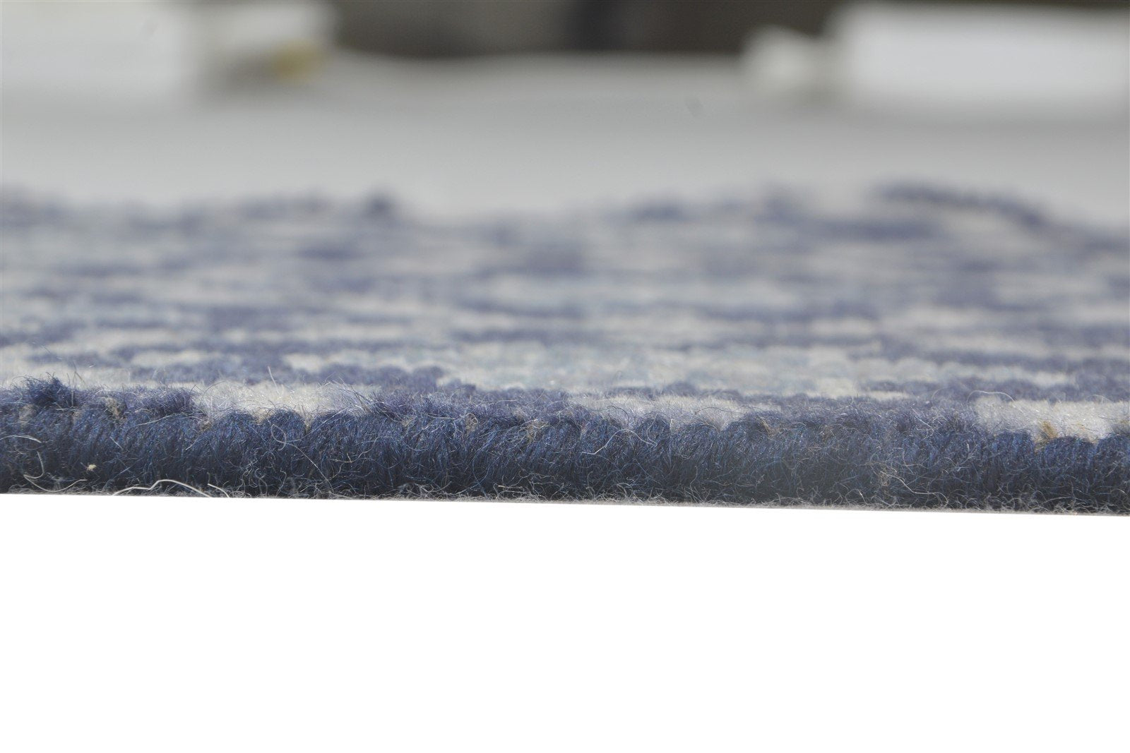 Navy Blue Wool Rug 2' X 2' Persian Hand Knotted Bokhara Oriental Small Carpet 7865110790293