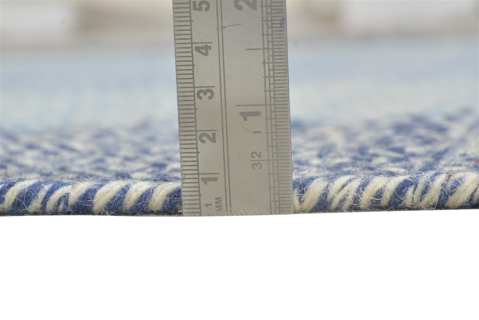 Nessy Dhurrie Grey Wool Rug 5' X 8' Modern Shibori Ombre 7865049383061