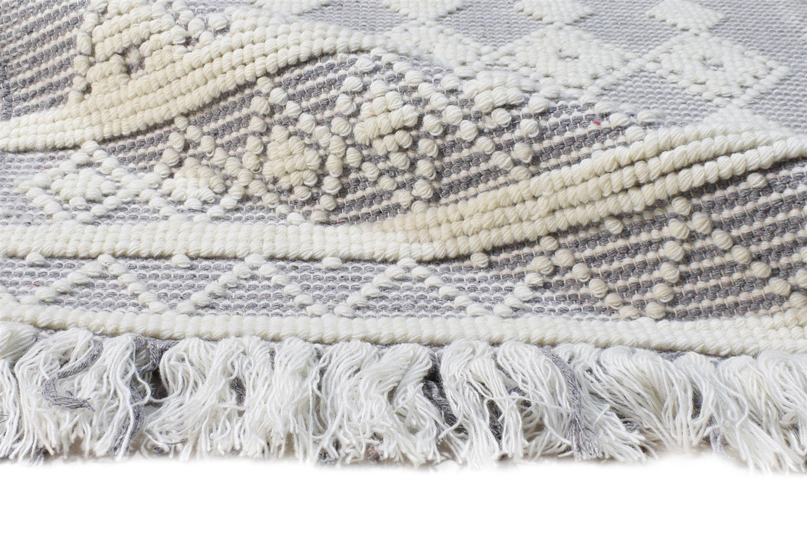 New Zealand Wool Grey Rug 3X4 Modern Hand Woven Scandinavian Nordic Small Carpet 7865180520597