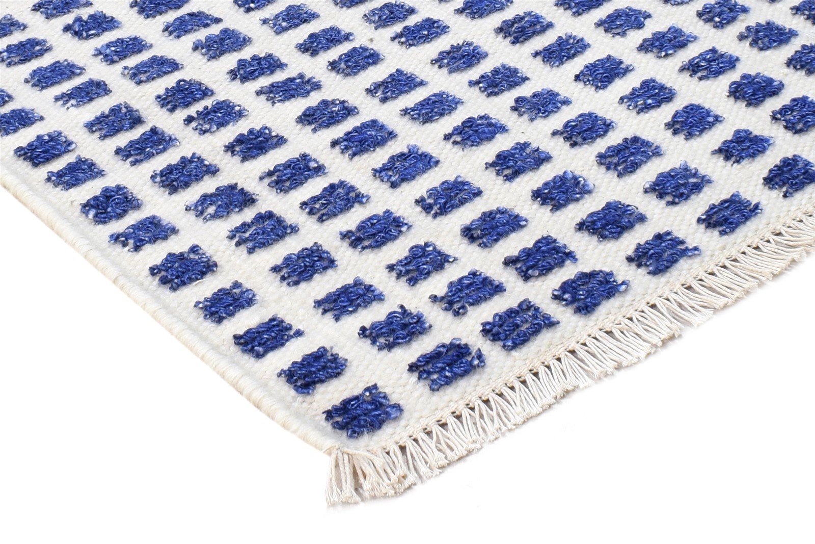 Greta New Zealand Wool Navy Blue Rug 2X3 Modern Jacquard Loom Scandinavian Abstract 7865105711253