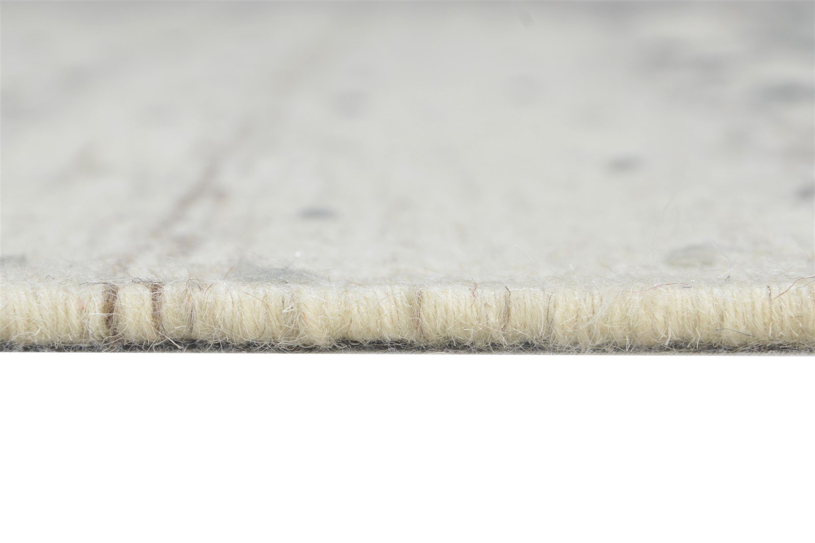 Off-White Wool Rug 6' X 8' Modern Dhurrie Scandinavian Nordic Room Size Carpet 7865051775125