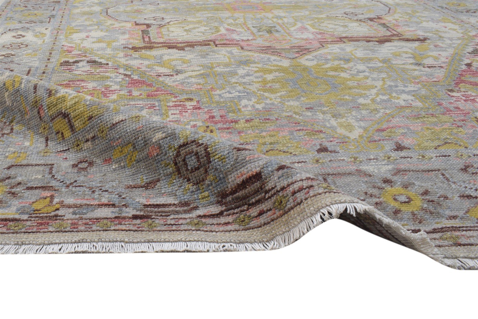 Pansie 6X9 Rug Wool Colorful Persian Hand Knotted Heriz-Indian Oriental 7864103862421