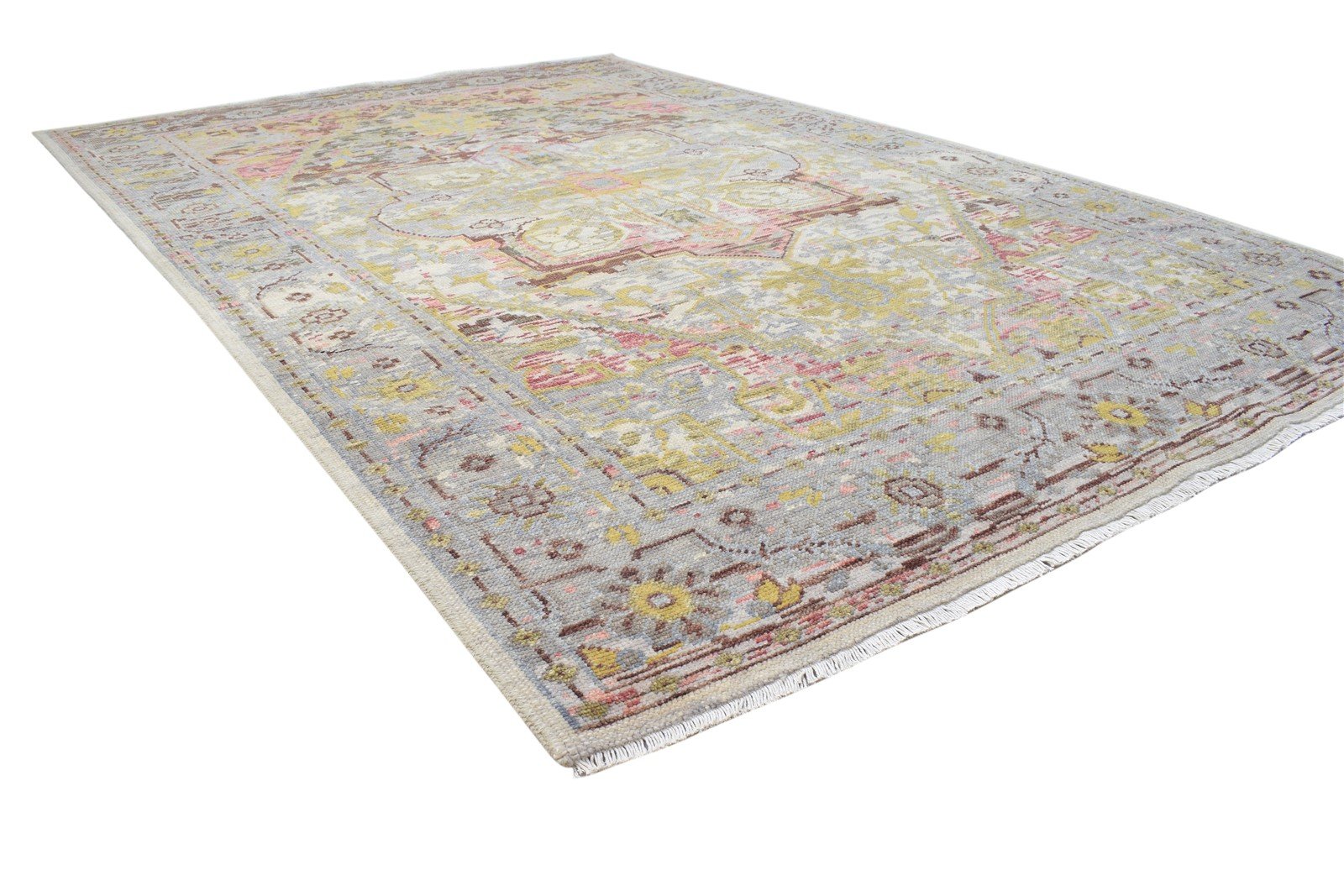 Pansie 6X9 Rug Wool Colorful Persian Hand Knotted Heriz-Indian Oriental 7864103862421