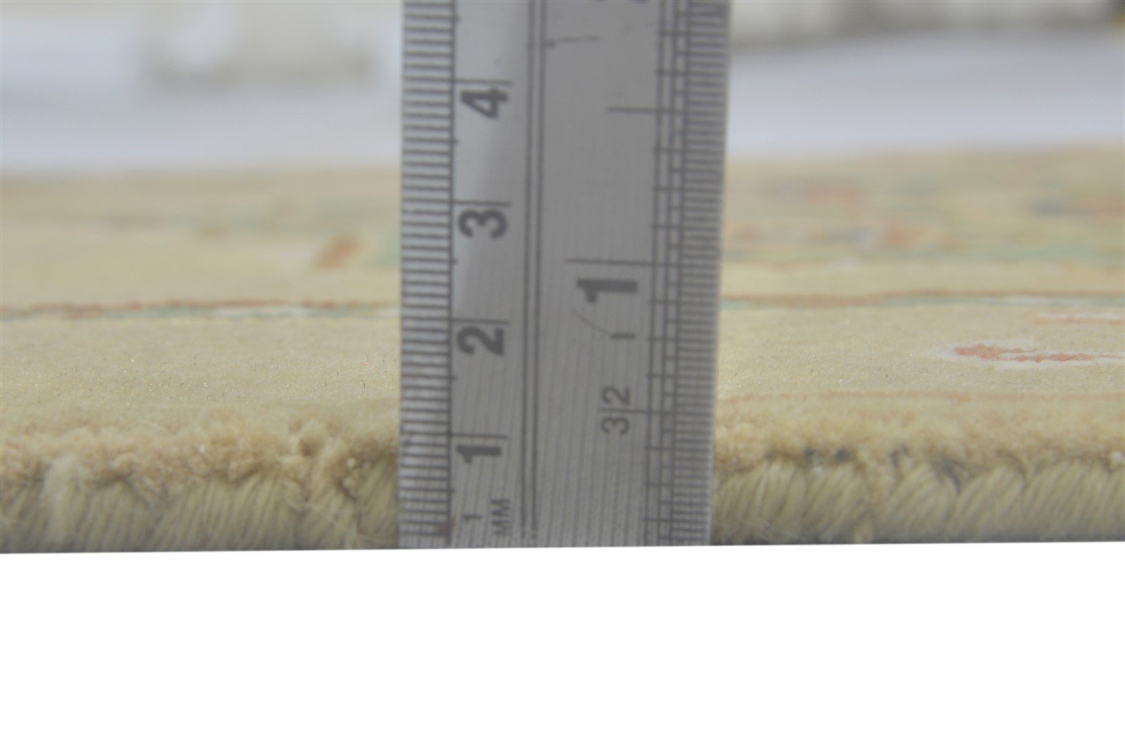 Pegeen Hand Knotted Beige Wool / Silk Rug 2'6"x12 Persian Oushak Oriental Runner   7864089018517